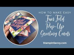 Craft tips and ideashello welcome to my channel. How To Make Easy Fun Fold Pop Up Greeting Cards With The Fine Art Flor