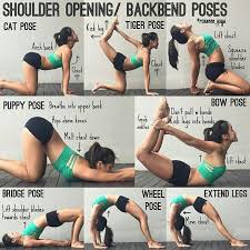 Yoga Poses For Shoulders And Backbends Easy Yoga Workouts Backbend Poses Yoga Challenge