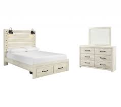 Kmart has models to match your bedroom furniture so your style will extend all throughout the room. Cambeck Queen Panel Bed With 2 Storage Drawers With Mirrored Dresser B192 B1 B8 Bedroom Groups Today S Rental