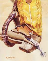 Maybe you would like to learn more about one of these? Cowboy Boot Painting By Wes Karchut Saatchi Art