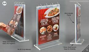 Customized Acrylic Flip Manu Display Holder Buy Flip Manu Display Stand Customized Flip Manu Holder Plexiglass Flip Manu Stand Product On