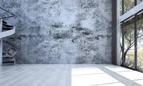 Kids room with trendy wallpaper. Empty Living Room Interior Design And Concrete Wall Background Stock Photo Picture And Royalty Free Image Image 101494403
