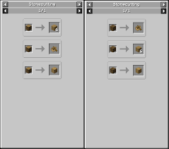 Recipes are cheaper (stone stairs can now be created in a 1:1 ratio instead of 6:4) or easier to craft (slabs can be created in a 1:2 ratio instead of requiring a 3:6 ratio) than in a crafting table. Actually Useful Stonecutter Mods Minecraft Curseforge