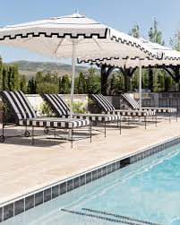 Black And White Striped Patio Umbrella Canada 94 9k Followers 1 458 Following 1 863 Posts See Instagram Photos And Videos From Alice Lane Home Collection Alicela Patio Pool Patio Pool Patio Furniture