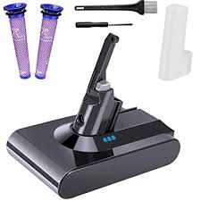 Buy Lipop V8 Battery Replacement Lithium 4500mah 21 6v For Dyson V8 Animal V8 Absolute V8 Fluffy V8 Motorhead V8 Carbon Fiber Cord Handhold Vacuum Cleaners 2 Filters 2 Screwdrivers 1 Brush