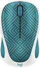 Design Collection Wireless Optical Mouse - Teal Maze 910-005838 Logitech
