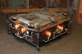 For this reason, there are a couple of steampunk tables that are quite acceptable. Steampunk Industrial Boiler Door Coffee Table Or Lamp Stand 831 So