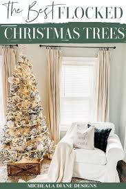 Increase the beauty in your home with flocked sierra christmas tree. 10 Of The Best Flocked Christmas Trees Micheala Diane Designs