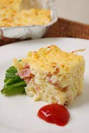 Baked Macaroni With Smoked Ham Chicken And Cheddar Cheese Recipe Recipes Tasty Pasta Smoked Ham