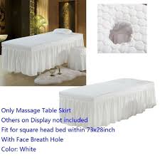 Ebay Sponsored White 190x70cm Microfiber Beauty Thickening Massage Massage Table Skirt Massage Table Table Skirt Massage