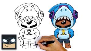 Gale is a chromatic brawler unlocked in boxes. How To Draw Brawl Stars Shark Leon Youtube