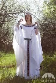Did you scroll all this way to get facts about blue trimmed dress? 15 Off Wedding Dress With Silk Sleeves Water Flowers Etsy Medieval Wedding Medieval Wedding Dress Renaissance Wedding Dresses