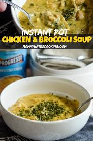 Instant Pot Creamy Chicken Broccoli Soup Recipe Recipes Chicken Broccoli Soup Chicken Broccoli