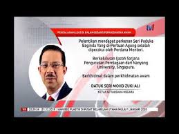 Yang turut hadir, menteri kanan (pendidikan), dr mohd radzi md jidin; Ybhg Datuk Seri Mohd Zuki Bin Ali Dilantik Ketua Setiausaha Negara Youtube