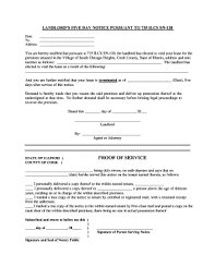 Last will and testament a last will and testament when signed authorizes a designated executor to distribute one's assets after death according to your written wishes. Eviction Notice Illinois Fill Out And Sign Printable Pdf Template Signnow