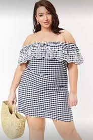 Black And White Gingham Dress Plus Size Brand New Never Even Taken Out Of Package Black And White Checkered Dress From Forever 21 Size Plus Size Weekend Dresses Plus Size Mini Dresses Plus Size