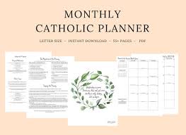 2019 2020 Catholic Planner Monthly Printable Monthly Planner Liturgical Calendar Printab Catholic Liturgical Calendar Personal Calendar Online Calendar