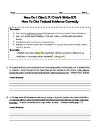 Found worksheet you are looking for? Citing Textual Evidence Practice Worksheet By Ela Brass Tacks Tpt