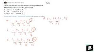 Imajinasi yang baik akan menghasilkan puisi yang baik pula. Tentukan Aturan Dari Setiap Pola Bilangan Berikut Kemudian Tuliskan 3 Suku Berikutnya Youtube