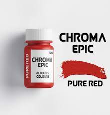 Chroma Epic Pure Red Acrylic Paint 70ml