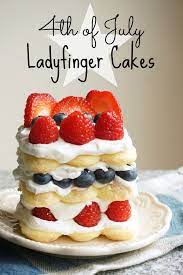 Making dessert on mother's day? 4th Of July Ladyfinger Cakes It S Autumn S Life Ladyfingers Cake Lady Fingers Dessert Easy July 4th Recipes