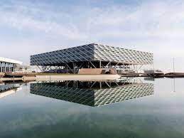 Adidas laces, herzogenaurach| germany the new laces blends into the existing world of sports ensemble as a floating counterpart to the black, recumbent mass of the adidas brand center. Adidas Headquarters
