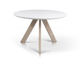 Milian Esstisch Rund 120 Cm Eiche Weiss Runder Holztisch Holztisch Esstisch