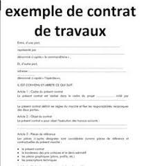 Modele D Exemple De Contrat De Travaux Exemple De Contrat Modele De Contrat Exemple Devis