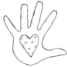 Black And White Outline Washing Hands Clipart Left Hand Clip Art Outline Left Handprint Clipart Goruntuler Ile Kitap