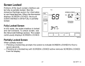 Easy way to unlock for ultegra 6870. Honeywell Tb8220u1003 Unlock Screen Touchscreen Thermostat 2h