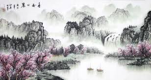 I go to take mac (asian water monitor) out for a tour and since he's sopping wet i want to towel him off. Chinese Water Paintings