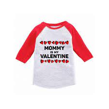 The child plush valentine's day gift for kids. Awkward Styles Awkward Styles Mommy Is My Valentine Toddler Raglan Boys Valentine Shirt Valentines Tshirt For Boys Valentine S Day Jersey Shirt Cute Gifts For Boys Mom Raglan Shirt For Toddler Boys