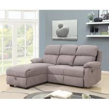 Small sectional sofa with chaise lounge l shape gray canvas. Usage And Significance Of Sectional Sofa With Chaise And Recliner Topsdecor Com