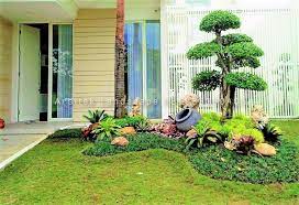 60 gambar rumah adat indonesia terbaru. Gambar Taman Depan Rumah Jasa Pembuatan Taman