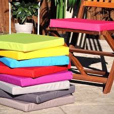7 50 galette assise special exterieur impermeable 40 x 40 x 5 cm couleur au choix jardin terrasse