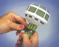 We even provide customers with an array of mixed flower bouquets. Make Your Own Easy Hand Tied Wedding Bouquet Diy Wedding Bouquet Flower Bouquet Wedding Wedding Flower Holders