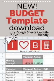 Grab A Copy Of The Free Mobile Friendly Budget Template And Start A Budget That Actually Works Setup Your Bud Budget Template Free Budgeting Budget Template