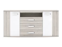 Sie verfügen eher über fächer mit oder ohne türen, in denen sich bücher und alle möglichen kleinigkeiten aufbewahren lassen. Sideboard Mit Beleuchtung Sandeiche Weiss Hochglanz 170 Cm Rondino 0629011009