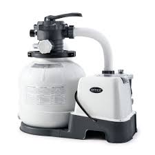 Intex 26675eg 14 Inch Krystal Clear 1500 Gph Saltwater System And Sand Filter Pump For Above Ground Pools With Automatic Timer And 6 Function Control In Ground Pools Pool Pump Filters