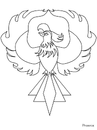 Flames coloring pages are a fun way for kids of all ages to develop creativity, focus, motor skills and color recognition. Phoenix In Flames Coloring Page Dibujo Para Imprimir