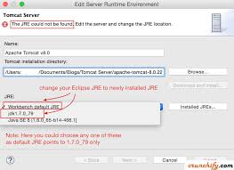 Error Starting Apache Tomcat Server The Jre Could Not Be Found Edit The Server And Change The Jre Location Server Creative Web Design Change