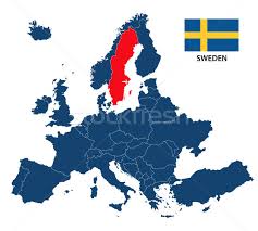 Svéd (swedish) +‎ ország (country). Terkep Europa Svedorszag Zaszlo Izolalt Feher Vektorgrafika C Kurkalukas 8726477 Stockfresh