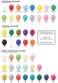 Balloon Colour Chart Granger