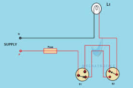 Two travelers (same size wire as other wires) are needed between the two switches. Staircase Wiring Circuit Diagram Working