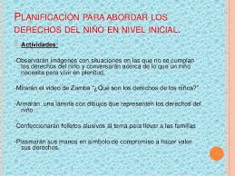 Todas las personas tienen derecho a trabajar y cobrar un salario que se corresponda con el trabajo que realizan. Planificacion Para Abordar Los Derechos Del Nino En Nivel Inicial Activid Derechos De Los Ninos Imagenes De Los Derechos Secuencias Numericas Para Ninos