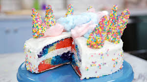 If you are feeling really creative you could try a rainbow cake. Rainbow Unicorn Sheet Cake Ideas Imagen Para Colorear