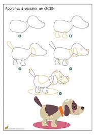 Vous pourrez ensuite faire du coloriage comme bon vous semble ! Dessiner Un Chien