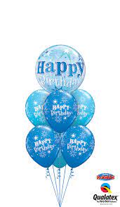 Send a balloon bouquet on its oftentimes sending gifts via mail or delivery can be a hassle and take several days for the gift to. Get Birthday Blue Bubble Luxury Helium Balloons Delivered To Your Choice Of Venue