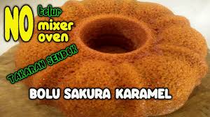 Bolu gulung putih telur corak pandan. Resep Bolu Sakura Karamel Tanpa Telur Youtube