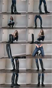 Cucky Piggy00 Licks up Cum off Riding Boots - Miss Melissa - HDMP4